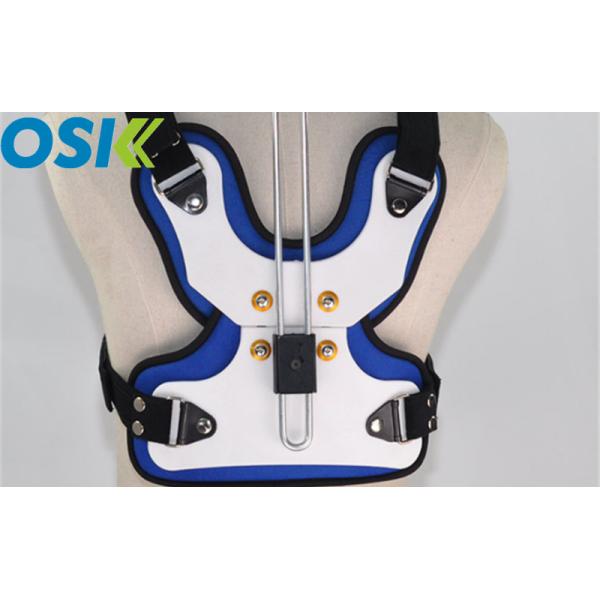 Adjustable Medical Orthosis Orthopedic Neck Brace White / Blue CE Certification