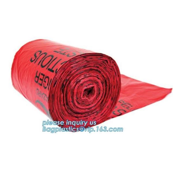 Heavy Duty Dustbin liner Plastic biohazard infectious waste, Biohazard Garbage