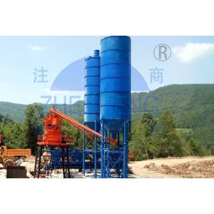 Quality Model HZS50 Stationary Concrete Batching Plant, Electric Power Concrete Plant With 50m3/h Capacity for sale
