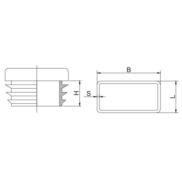 Rectangular Fence Post Caps 75mm X 75mm 200x200 4x4 Black Plastic Nylon