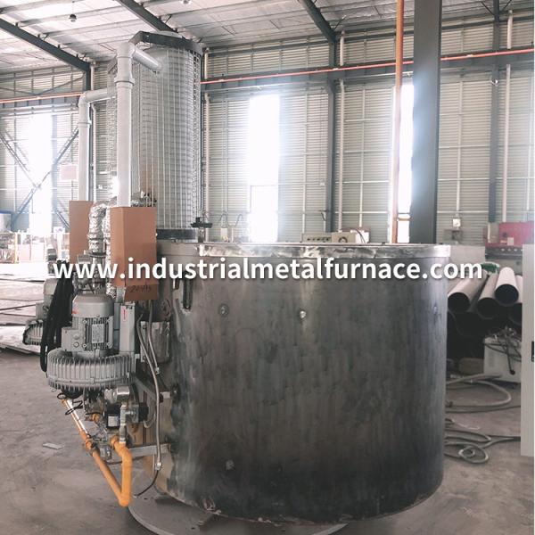 300 to 1000 kg Oval Gas Fired Crucible Melting Furnace Aluminum Scraps with Recuperator