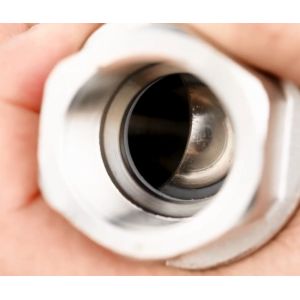 2PC Threaded Manual Ball Valve Stainless Steel Bidirectional Flow Direction