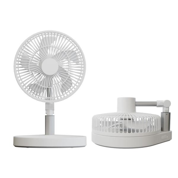 Rechargeable Portable Foldable Table Fan 10000mah Battery Foldable Fan With LED