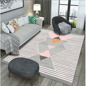 Stripping Blending Crystal Velvet Living Room Floor Carpets Modern Simple North