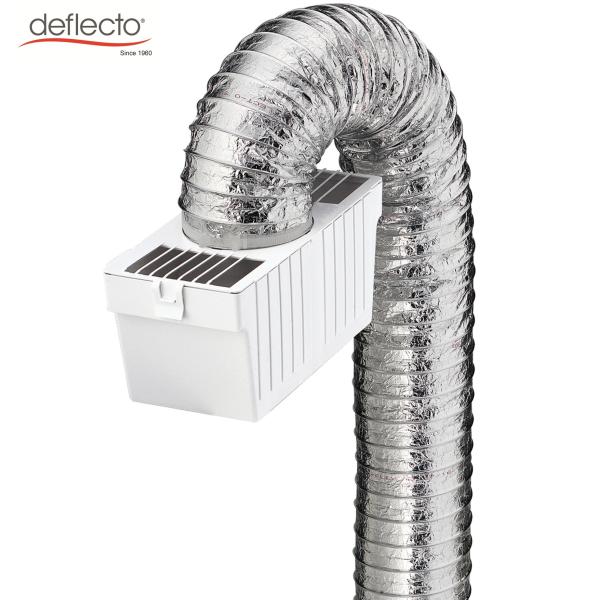 HUP Dryer Vent Duct Cleaning Kit Aluminum Flexible Air Duct Square Bucket Lint Trapping Set