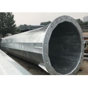 Signal Communication Monopole Cell Tower , 55m Monopole Telecommunications Tower