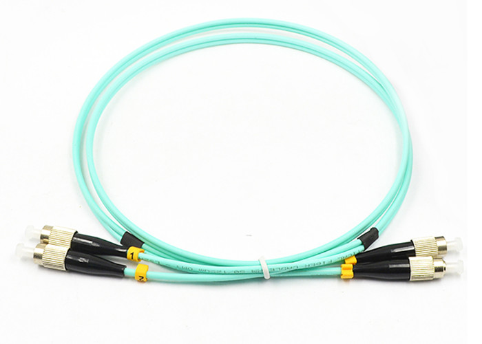 10G OM3 2 Core Multimode Fiber Optic Cable ST SC LC FC Connector Type