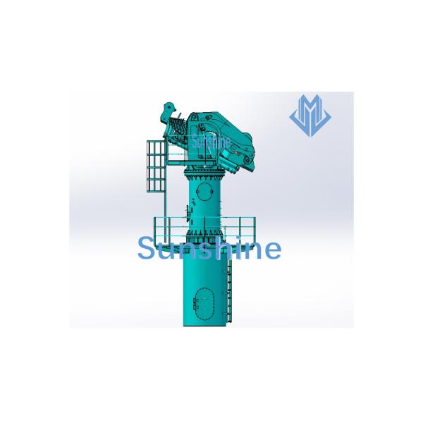 2.5t22m Electric Hydraulic Foldable Boom Marine Crane For Offshore Support
