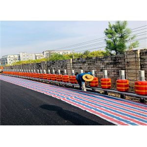 Detachable Median Strip Rolling Roller Crash Barrier Eva Materials