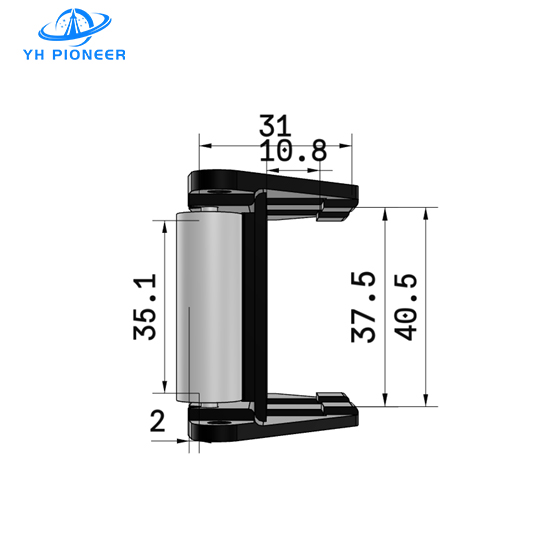 Durable Corrosion Resistance Sideflex Single - Row Rollers Side Guide Rail with Reinforced Nylon and POM