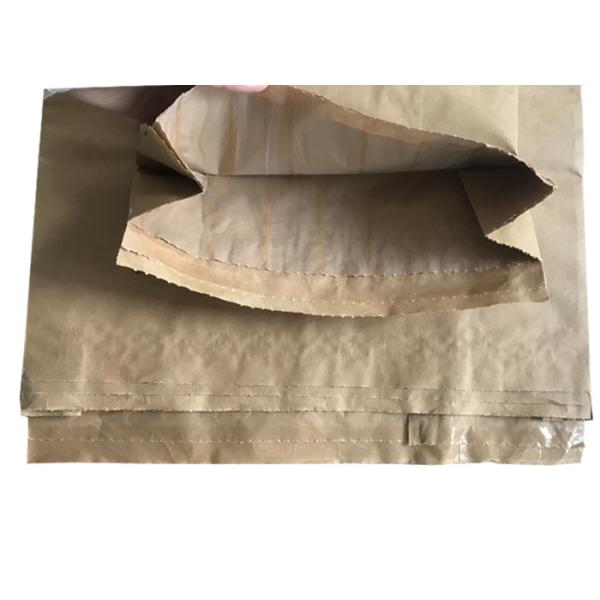 Full Open Hot Sealed Multiwall Kraft Paper Bags For Starch Flour PE Film