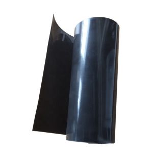China Smooth Surface HDPE geo membrane 500 micron Black Shrimp fish pond liner Length 50-200m on sale