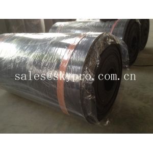 SBR 80mm maximum thick Rubber Sheet Roll smooth / rough / embossed