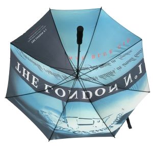 Digital Printing Diameter 130cm Pongee Manual Open Golf Umbrella