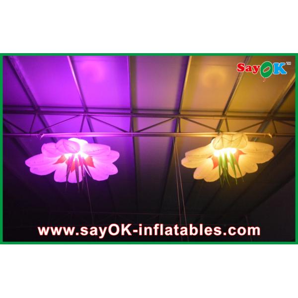 Party Inflatable Lighting Decoration Orange / Green Customized