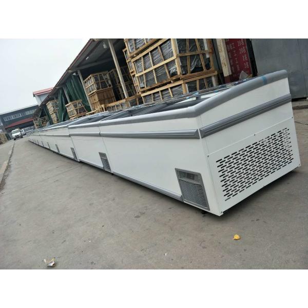 Buy Static Cooling Supermarket Chest Freezer Sliding Door Ice Cream Freezer Energy Saving at wholesale prices