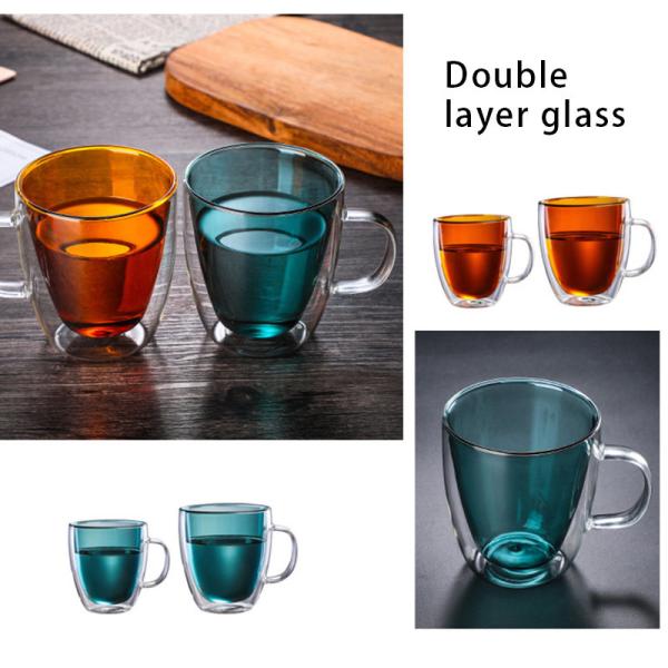 Cylinder 375ml 475ml Double Coke Personalized Glass Cup