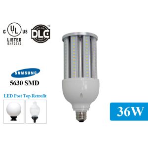 Quality Outdoor IP65 LED Post Top Retrofit 3960lm Led Corn Light 36W with Samsung/Epistar chip for sale