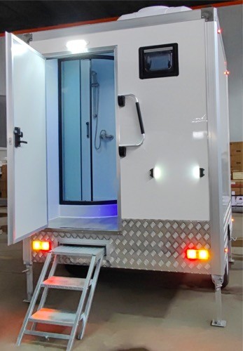 Australian Standard Luxury Single Suite Restroom White Concession Trailer With
