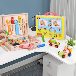 ODM Multifunctional Kid Simulation Wooden Toolbox Toy