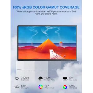 ODM Wins Mac Dual 18.5inch Portable Monitor For Laptop pS5