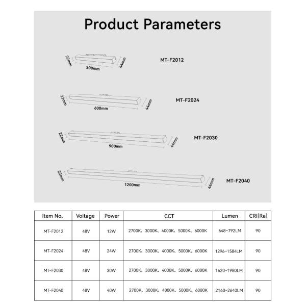 Centralized Magnetic Linear Track Light Smart Control 30W 48V