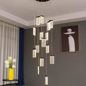 Bright Hotel Wedding Modern Crystal Pendant Light Length 20cm