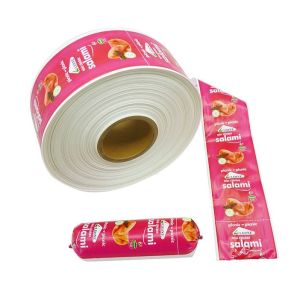 OEM Flexography Printing Custom Logo Sausage Packaging Plastic Casings Safe