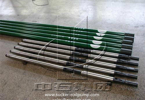 25 - 30ft Length Well Pump Tubing With Spray Metal Plunger Subsurface Sucker Rod