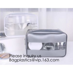 Wholesale price environmental PVC pouch Dotted Transparent Cosmetic Storage