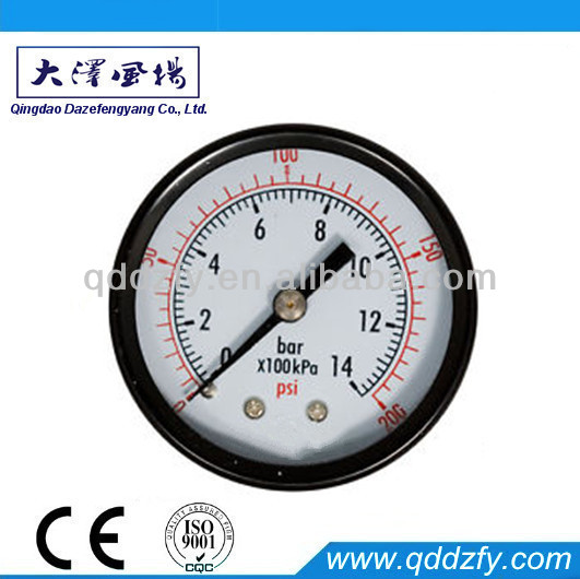 60mm Economy Pressure Gauge Manufacturer With Rubber Protective Cover