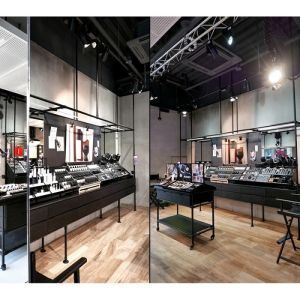 Buy cheap High End Stainless Steel Display Stand Stable Makeup Display Rack from wholesalers