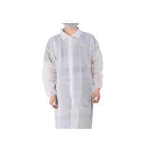 30gsm Nonwoven Disposable Laboratory Coats With Pockets