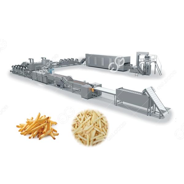 Commercial Potato Chips Manufacturing Machine Frozen French Fries With Flow Production