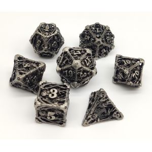 Quality Hand Painted Bulk Metal Polyhedral Dice Lightweight Multipurpose for sale