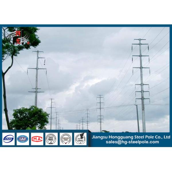 Buy Customized Tubular Steel Tower Electric Pole / Power Transmission Poles at wholesale prices