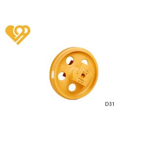 Heavy Duty Front Idler Assembly , Yellow D31 Bulldozer Idler Replacement