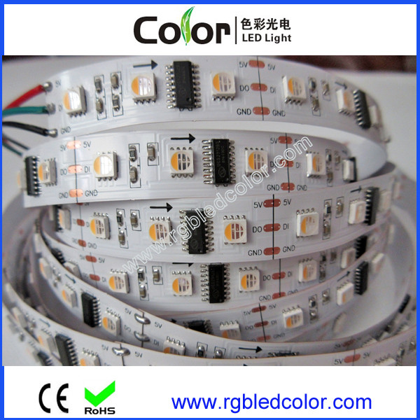 Buy DC5V 60led/m individual controlled UCS2912 addressable RGBW LED strip at wholesale prices