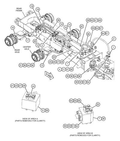 4647949 464-7949 Hose Used For Truck Spare Parts 745 740 735C 745C Machinery Parts