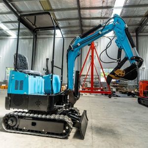 1.2 Ton Arm Cylinder Excavator Overall Width 1550mm Small Household Excavator