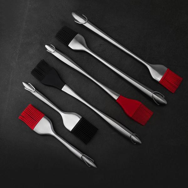 Buy Non Shedding 304 Stainless Steel Silicone Grill Brush at wholesale prices