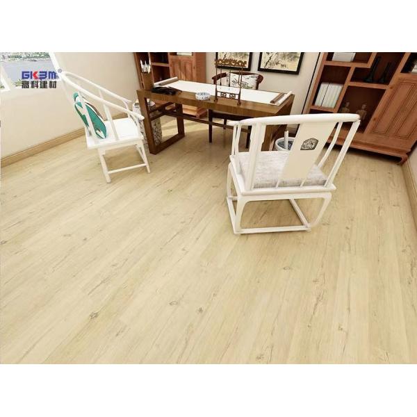 5mm Wood Grain SPC Flooring Unilin Click Beach Sunset Burlywood Eco Friendly GKBM MJ-W6003