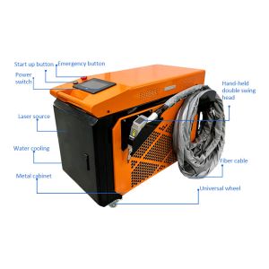 Handheld Fiber Laser Welder 1.5kw Metal Fiber Laser Welding Machine Qilin Double