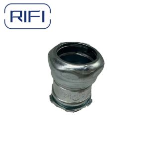 RIFI-EMT Compression Connector Zinc Used To Join EMT To EMT Or A Enclouse