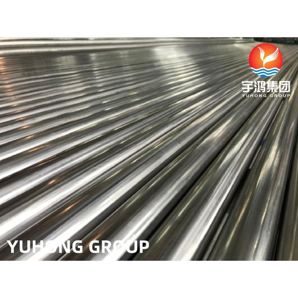 Tubo Soldado Em Aço Inoxidável Recozida Brilhante Espessura Média Da Parede Produção e Reparação Intercambiado de calor