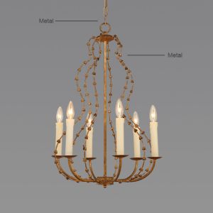 Country Rod iron chandelier lighting (WH-CI-50)