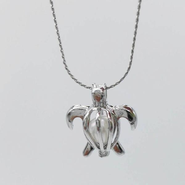 Pearl Cage Pendant Essential Oil Diffuser Jewelry Making Accessories DIY Necklace For Unisex Gift