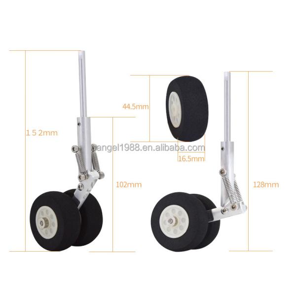 Unisex RC Toy Accessories CNC3MM/5MM RC Airplane Landing Gear 152MM Height