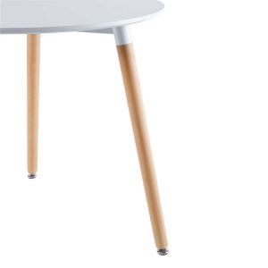 Elegant Sturdy Tomile MDF Simple Dining Room Table Metal Frame