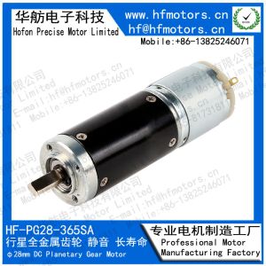 200mA 24RPM 28mm High Speed Planetary Motor PG28-365SA